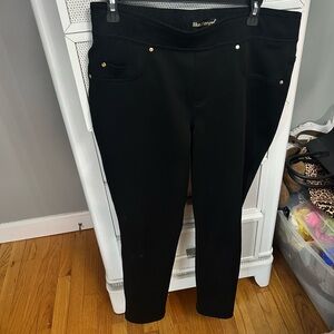 Like an Angel Black Pants with Gold Details